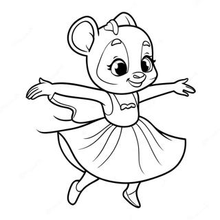 Angelina Ballerina Målarbilder