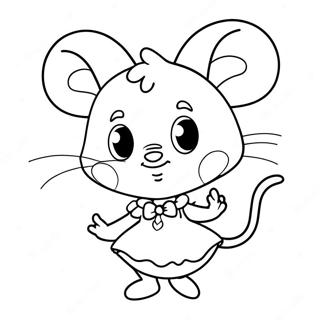 Angelina Ballerina Malarbild 46993-39106