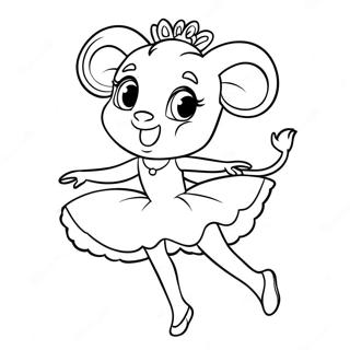 Angelina Ballerina Malarbild 46993-39108