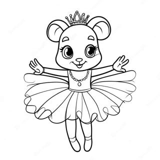 Angelina Ballerina I En Vacker Tutu Malarbild 46994-39109