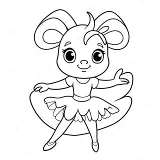 Angelina Ballerina I En Vacker Tutu Malarbild 46994-39111