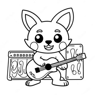 Farglaggningssida For Aggretsuko I Ett Rockband 47094-39192