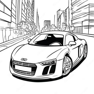 Snygg Audi R8 I Rorelse Fargsida 47264-39325