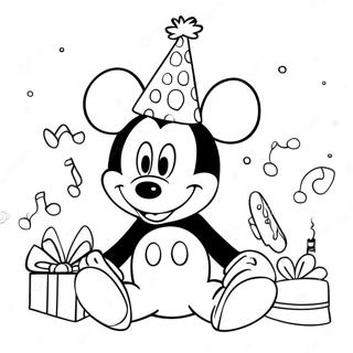 Mickey Mouse Fodelsedagsfirande Fargsida 47274-39332