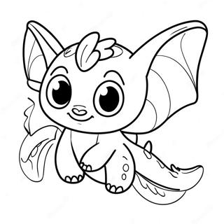 Sot Baby Toothless Som Flyger Malarbild 47364-39406