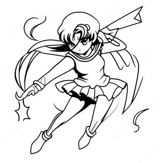 Sailor Saturn I Aktion Malarbild 47675-39651