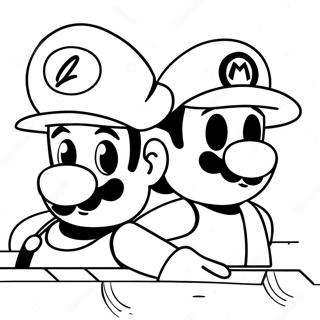 Luigi Och Mario Aventyr Malarbild 4782-3846