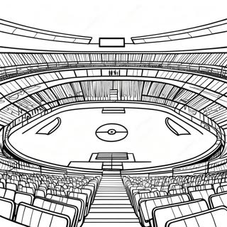 Spannande Fotbollsstadion Under Ljus Malarbok 48065-39973