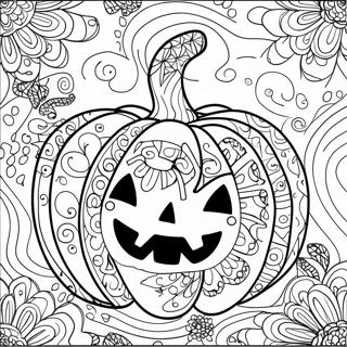 Halloween Zentangle Pumpa Malarbok 48114-39980