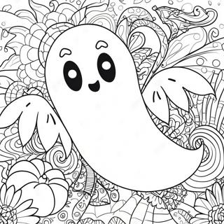 Skrammande Halloween Zentangle Spoke Malarbok 48115-40001