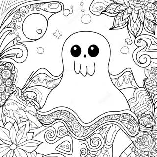 Skrammande Halloween Zentangle Spoke Malarbok 48115-40002