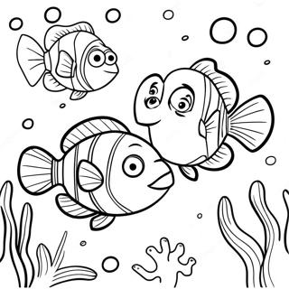 Nemo Och Dory Underwater Aventyr Malarbild 4862-3910