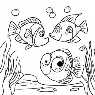 Nemo Och Dory Underwater Aventyr Malarbild 4862-3911