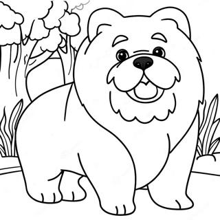 Chow Chow Hund Farglaggningssida 48674-40443