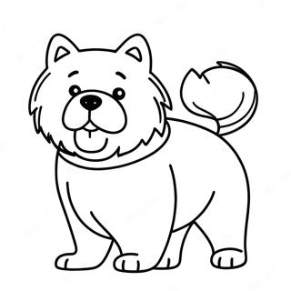 Chow Chow Hund Farglaggningssida 48674-40444