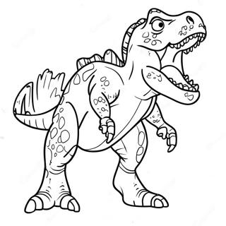 Giganotosaurus Som Ryter Farglaggningssida 48835-40572