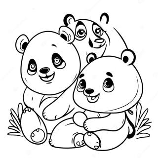 Panda Familj Farglaggningssida 48874-40603