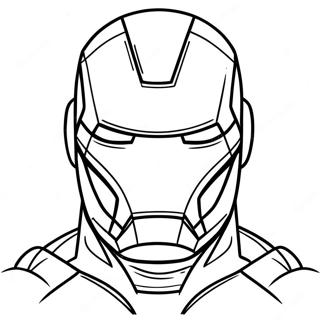 Iron Man Mask Malarbild 48924-40638