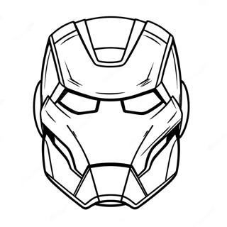 Iron Man Mask Malarbild 48924-40639