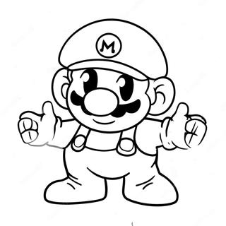 Imposter Mario Among Us Malarbild 49105-40785