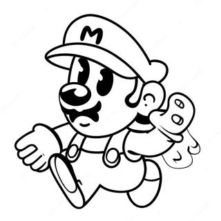 Imposter Mario Among Us Malarbild 49105-40787