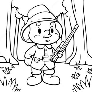 Elmer Fudd I Skogen Malarbild 49305-40967