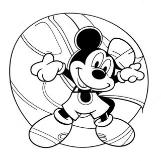 Mickey Mouse Basketmalarbild 49354-40974