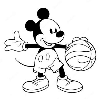 Mickey Mouse Basketmalarbild 49354-40975