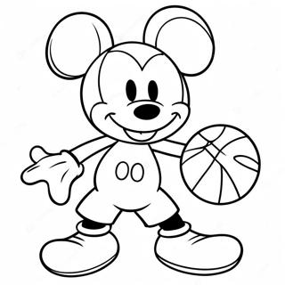 Mickey Mouse Basketmalarbild 49354-40976