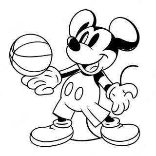 Mickey Mouse Basketmalarbild 49354-41177