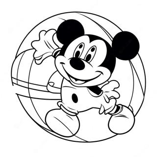 Mickey Mouse Basketmalarbild 49354-41178