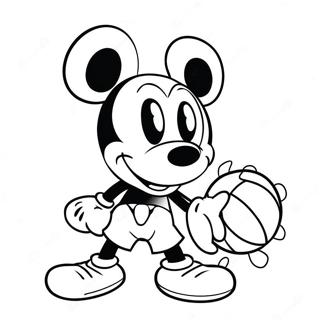 Mickey Mouse Basketmalarbild 49354-41179