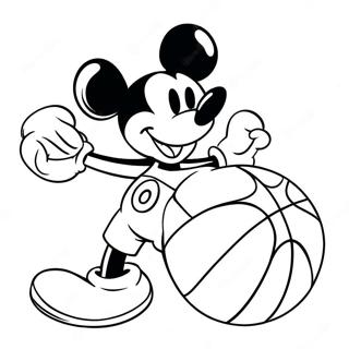 Mickey Mouse Basketmalarbild 49354-41180