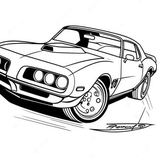 Pontiac Firebird Klassisk Malarbild 49364-41181