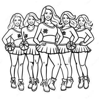 Dallas Cowboys Cheerleaders Malarbild 4953-3973