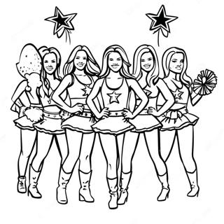 Dallas Cowboys Cheerleaders Malarbild 4953-3974