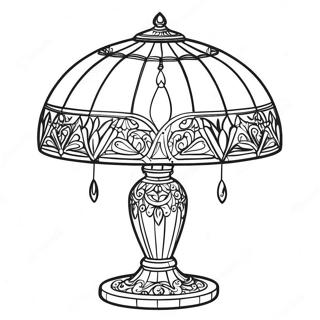 Elegant Tiffany Lampa Malarbok 49545-41123