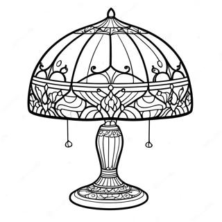 Elegant Tiffany Lampa Malarbok 49545-41124