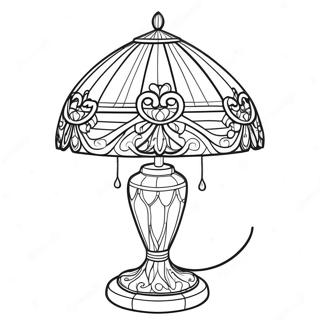 Elegant Tiffany Lampa Malarbok 49545-41337