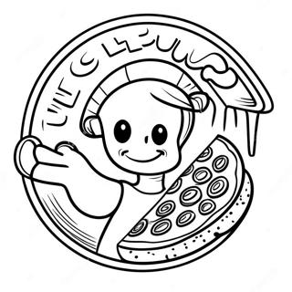 Farglaggningssida Med Little Caesars Logotyp 49624-41400