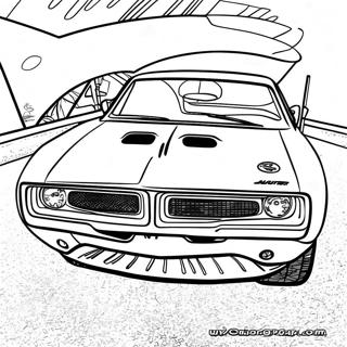 1970 Dodge Charger Racing Malarbild 49655-41428