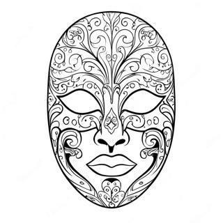 Elegant Fantomen Pa Operan Mask Malarbild 49685-41451