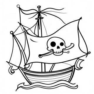 Piratskepp Flaggor Malarbild 49824-41558