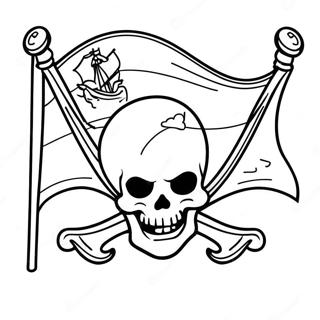 Piratskepp Flaggor Malarbild 49824-41560