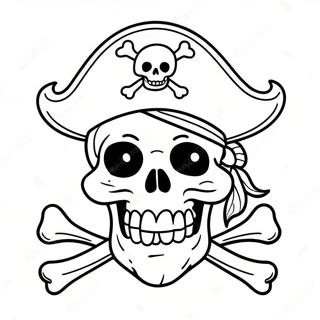 Fargglad Pirat Jolly Roger Malarbild 49825-41561