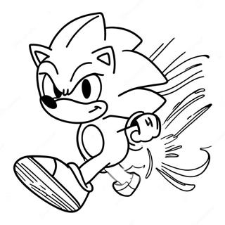 Farglaggningssida Med Sonic The Hedgehog I Fart 49875-41601