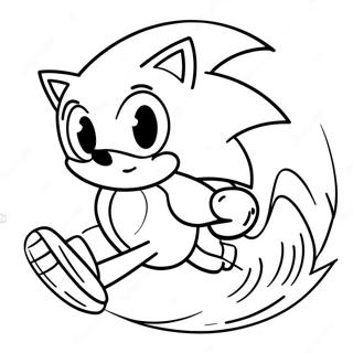 Farglaggningssida Med Sonic The Hedgehog I Fart 49875-41604