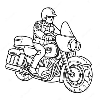 Polis Motorcykel Malarbok 50084-41764