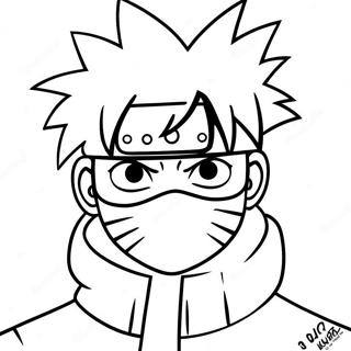 Kakashi Hatake Med Sharingan Malarbok 50105-41787