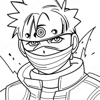 Kakashi Hatake Med Sharingan Malarbok 50105-41788